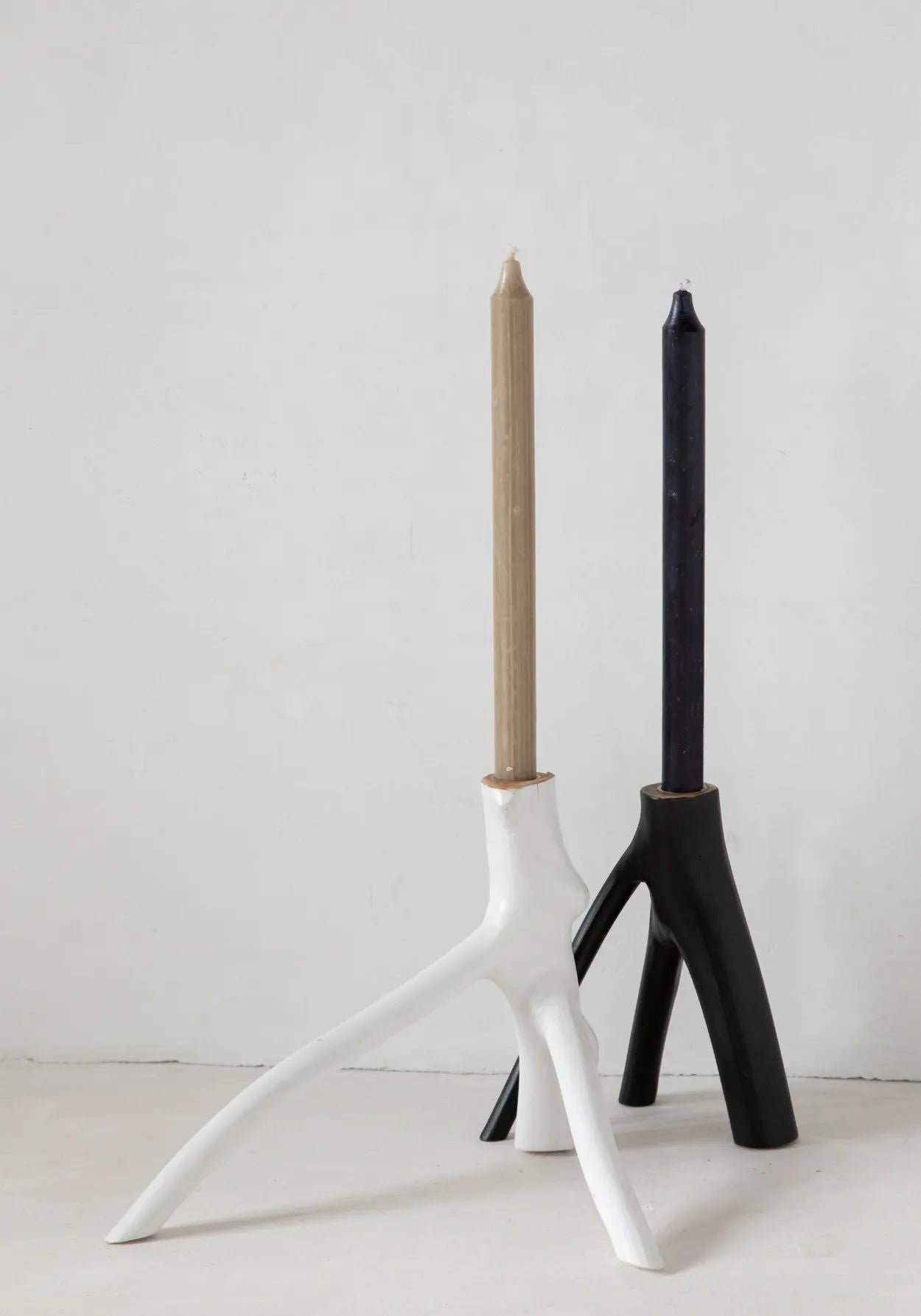 Bazarbizar-The Triple Twig Candle Holder - Black