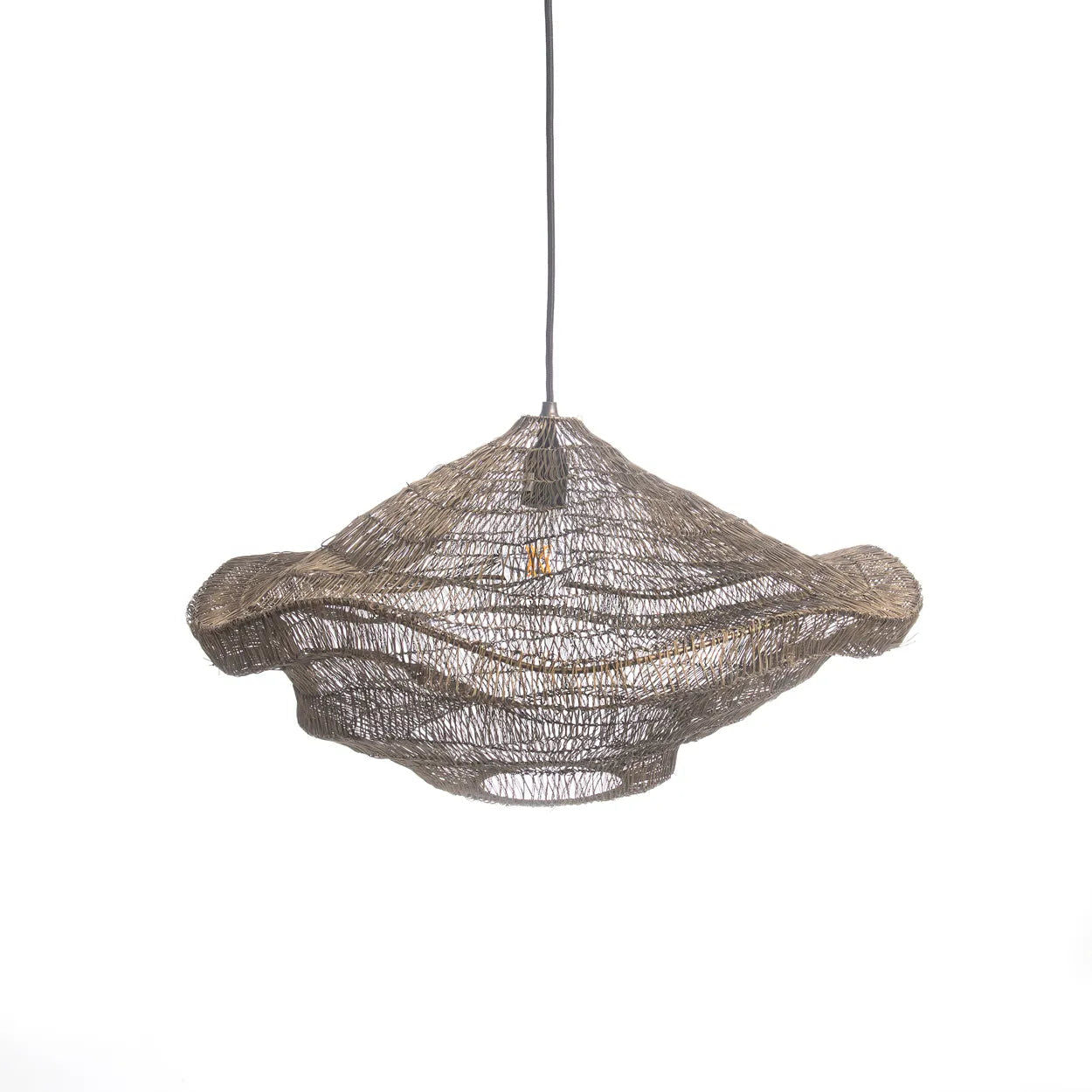 Bazarbizar-The Oyster Pendant - Brass - M