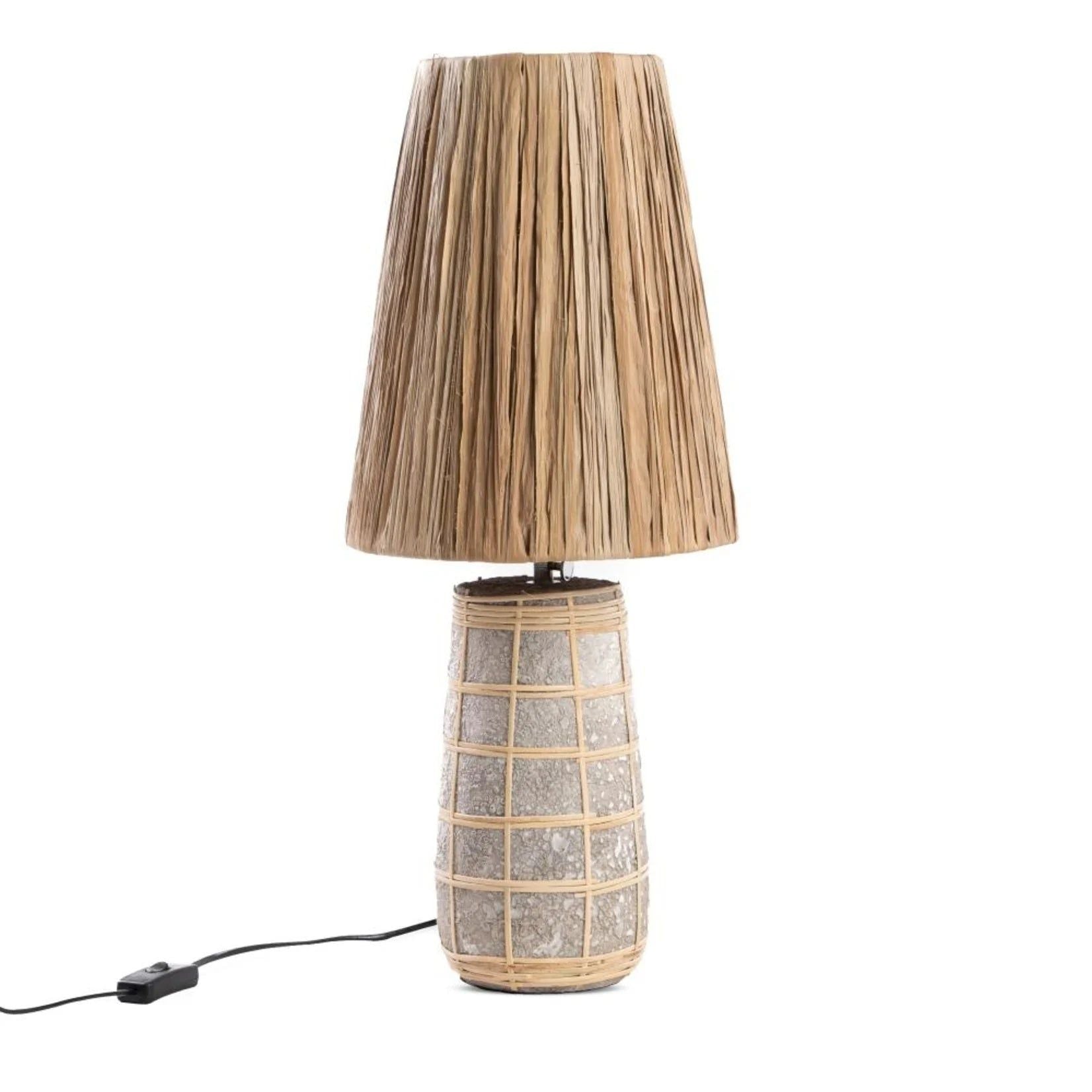 Bazarbizar- The Naxos Table Lamp - Concrete Natural