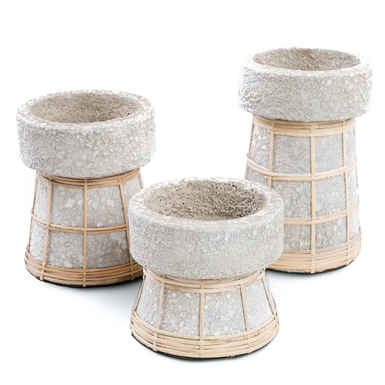 Bazarbizar-The Serene Candle Holder - Concrete Natural - M