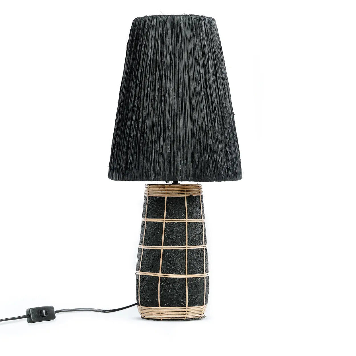 Bazarbizar-The Naxos Table Lamp - Black Natural