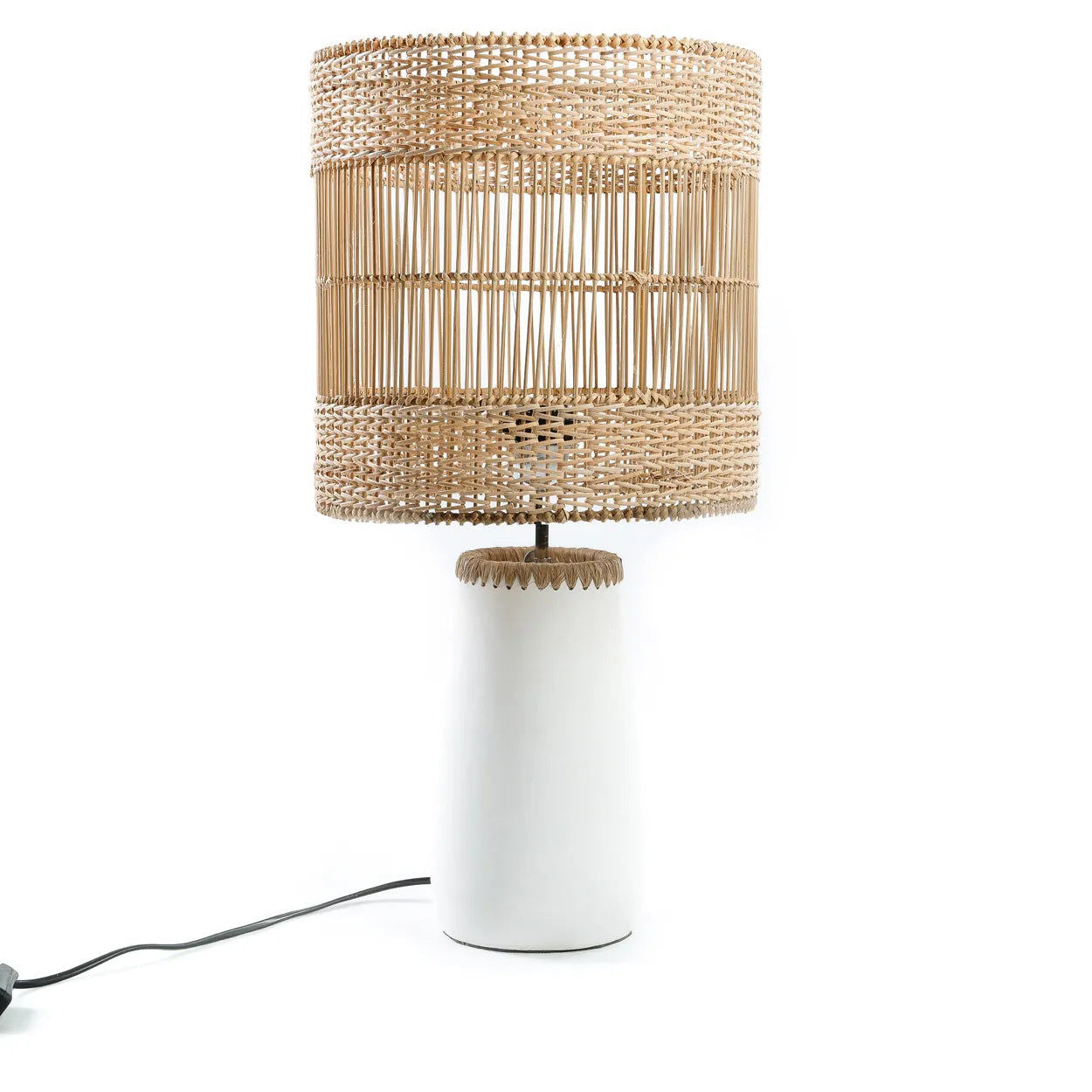 Bazarbizar-The Kiska Table Lamp - White Natural