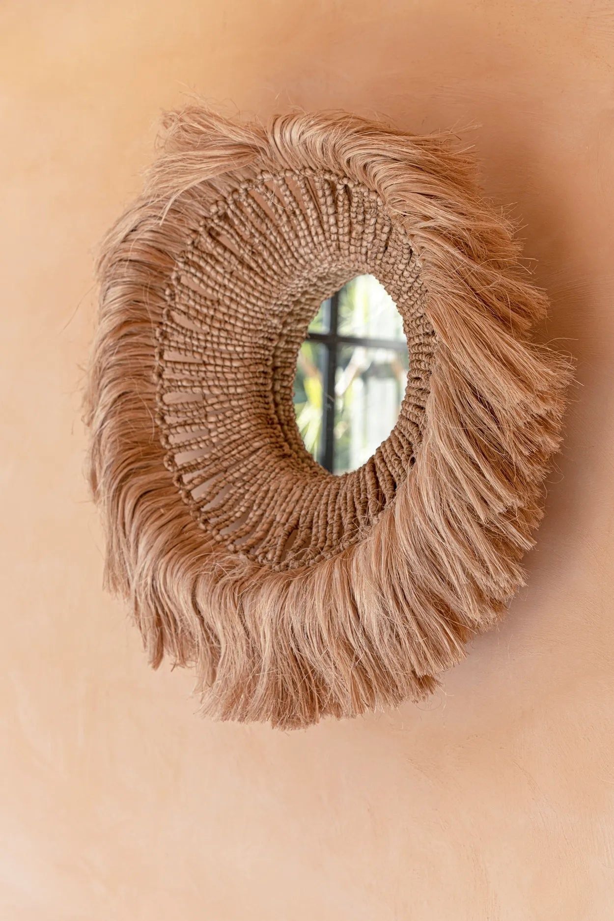 Bazarbizar- The Abaca Solomon Mirror - Natural