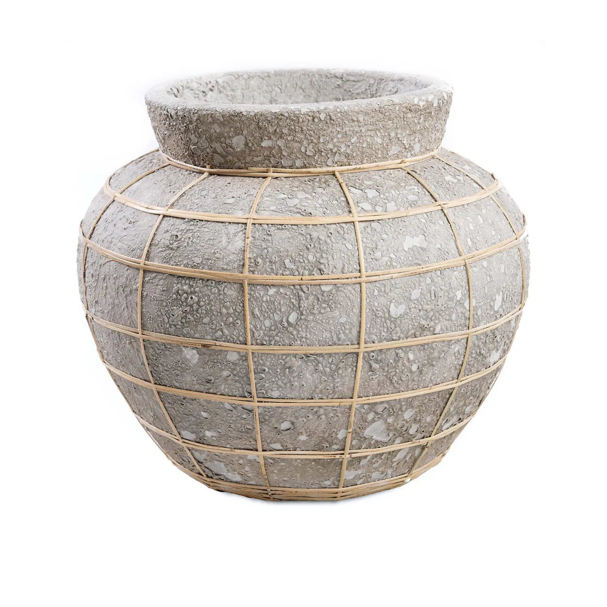 Bazarbizar-The Belly Vase - Concrete Natural - L