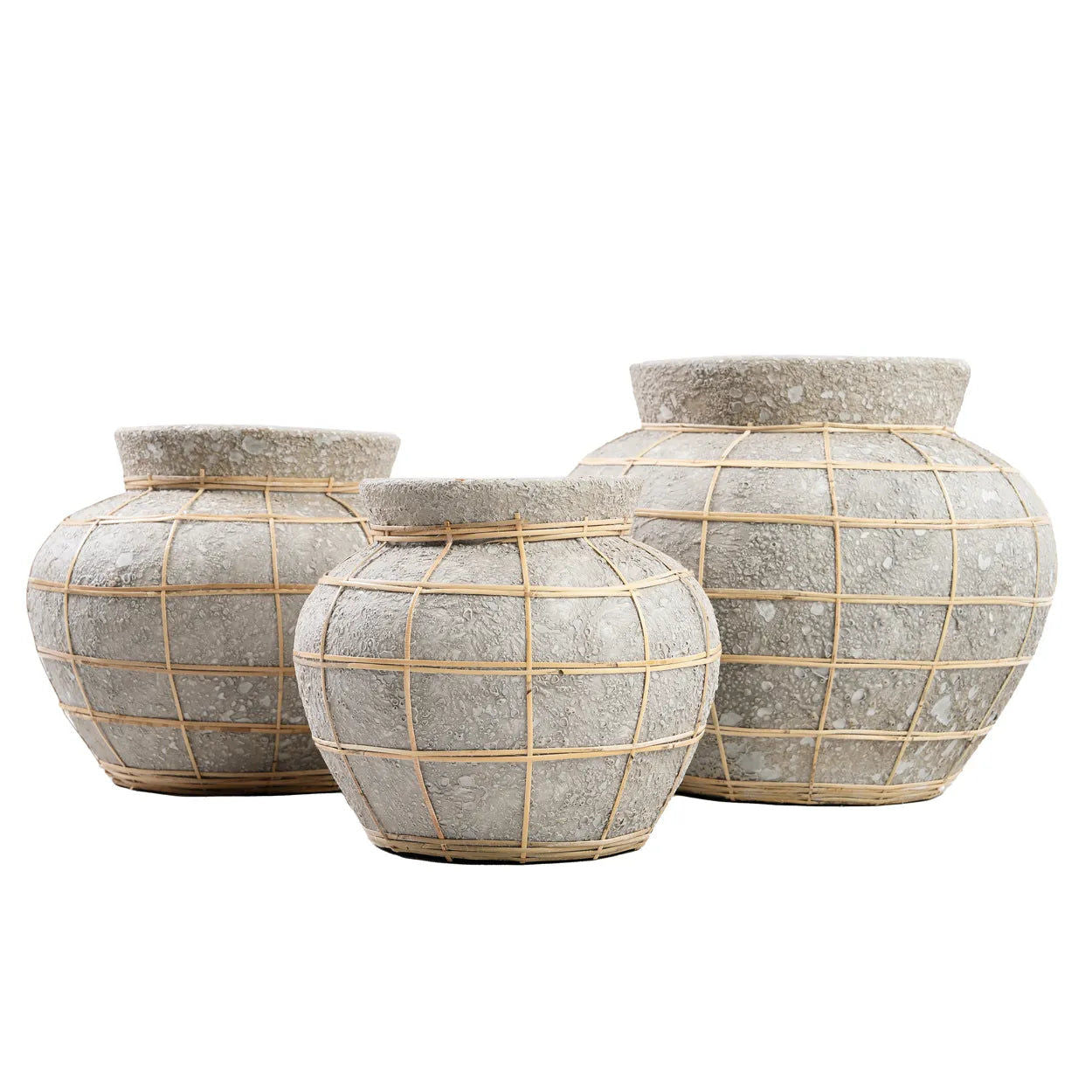 Bazarbizar-The Belly Vase - Concrete Natural - L