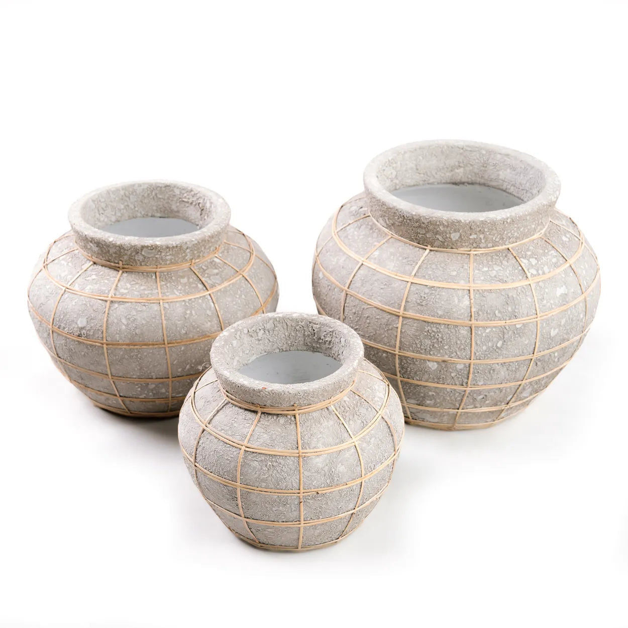 Bazarbizar-The Belly Vase - Concrete Natural - L