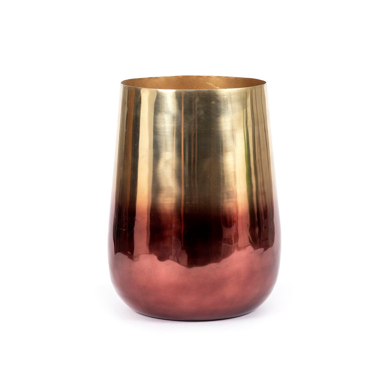 Bazarbizar-The Two Tone Brass Planter - Brass - L