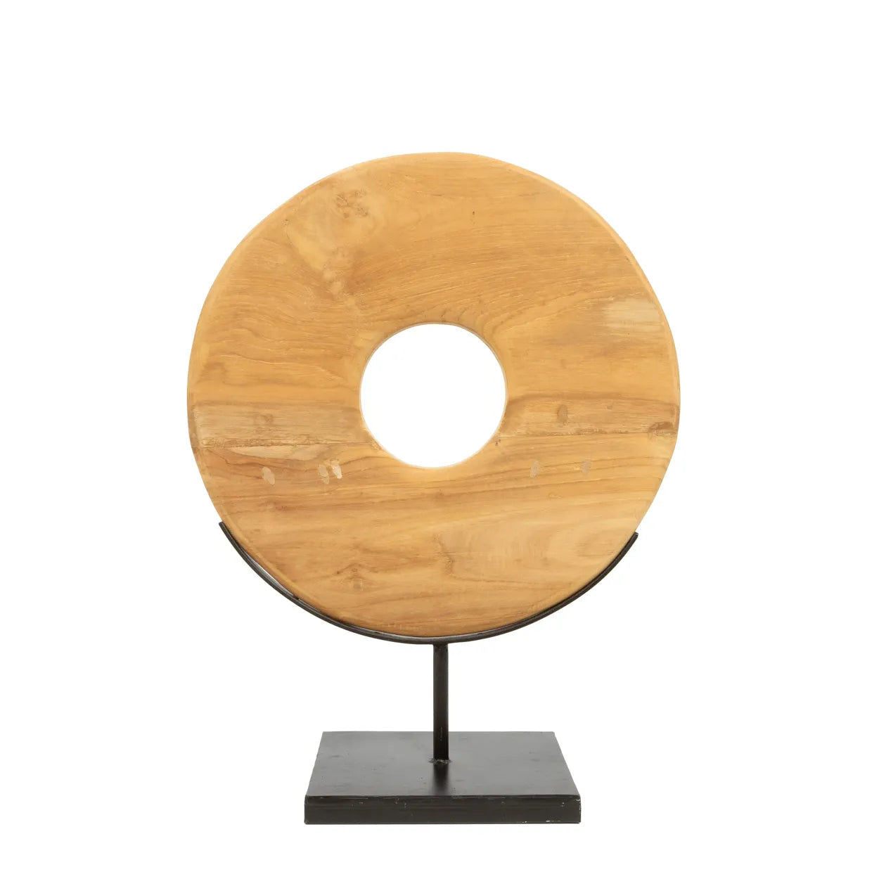 Bazarbizar- The Teak Disc on Stand - M