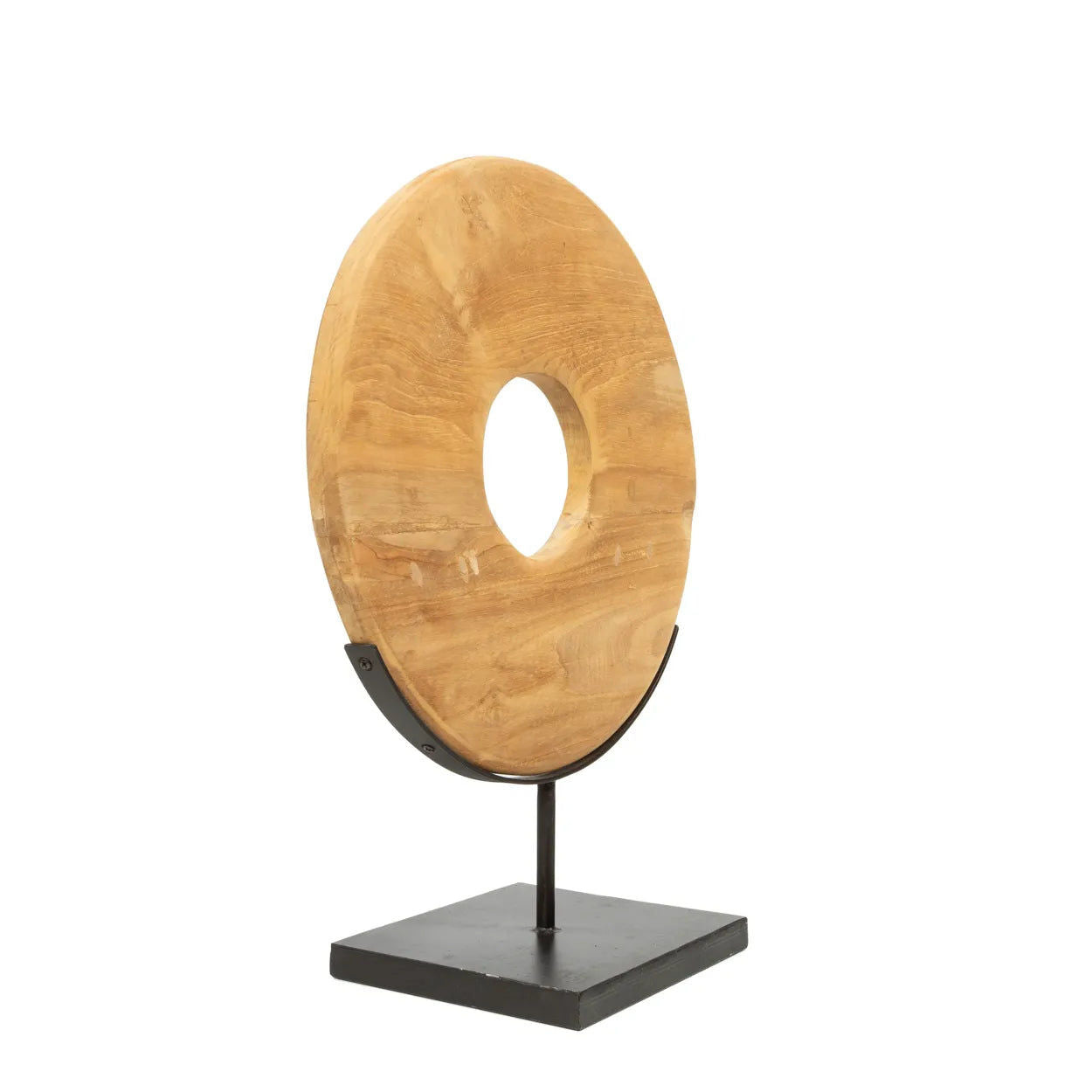 Bazarbizar- The Teak Disc on Stand - M