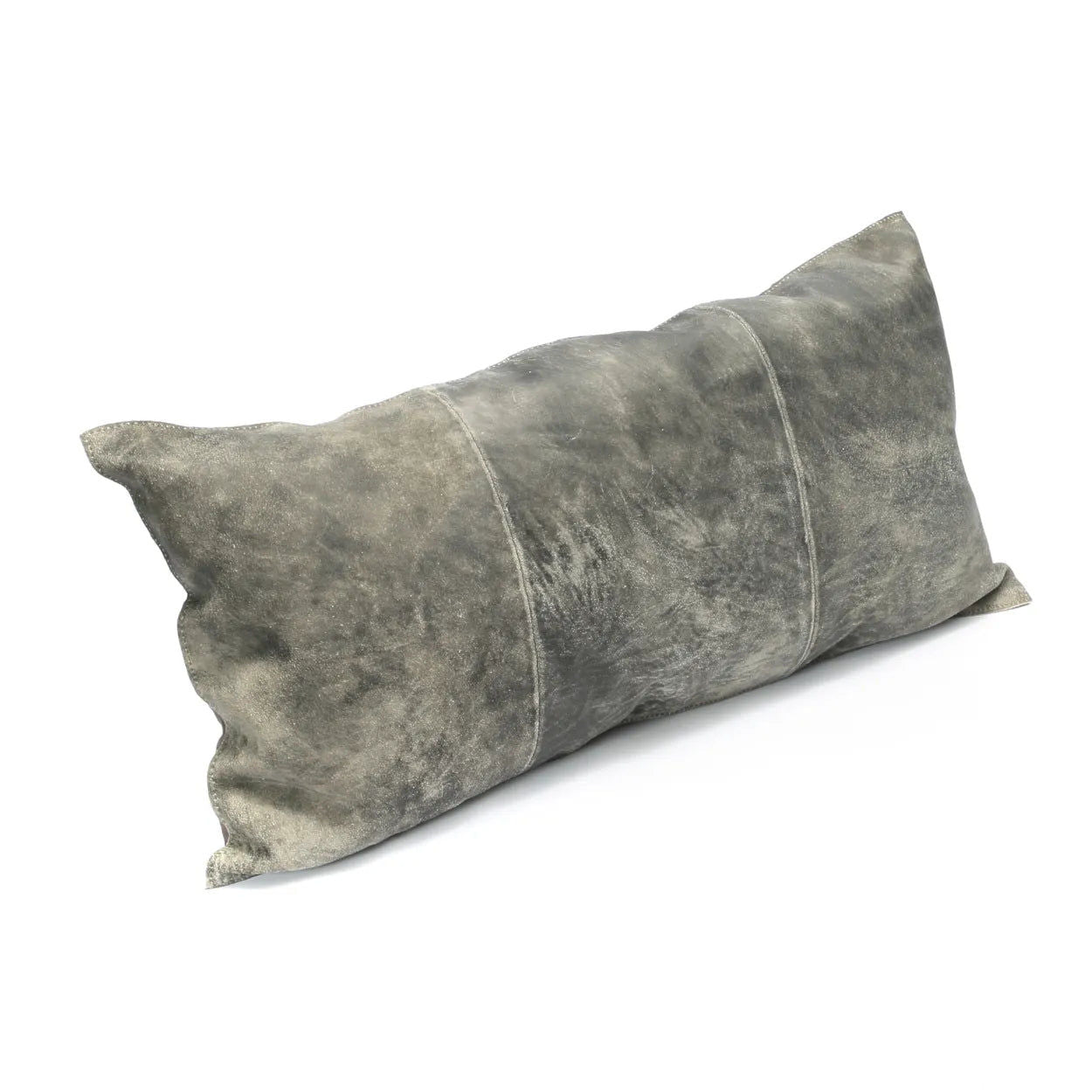 Bazarbizar-The Three Panel Suede Cushion Cover - Grey - 30x60