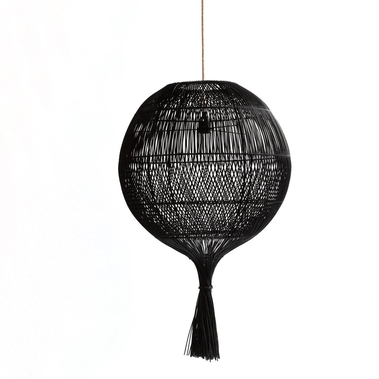 Bazarbizar-The Wonton Floor Lamp - Pendant - Black