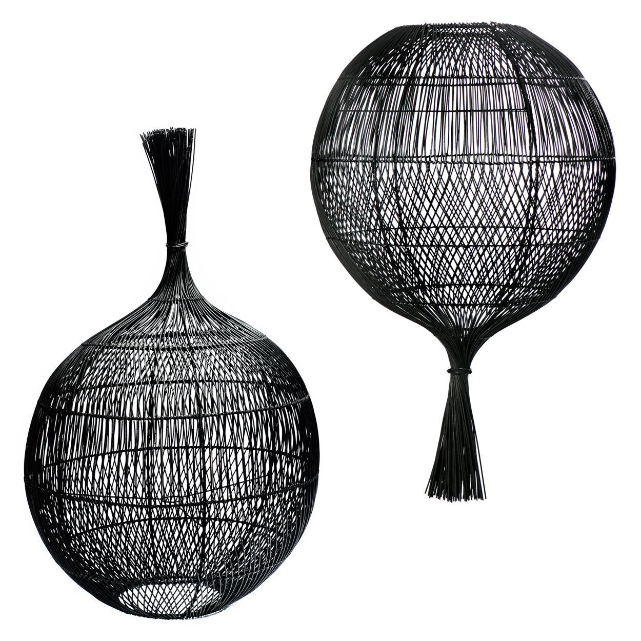 Bazarbizar-The Wonton Floor Lamp - Pendant - Black