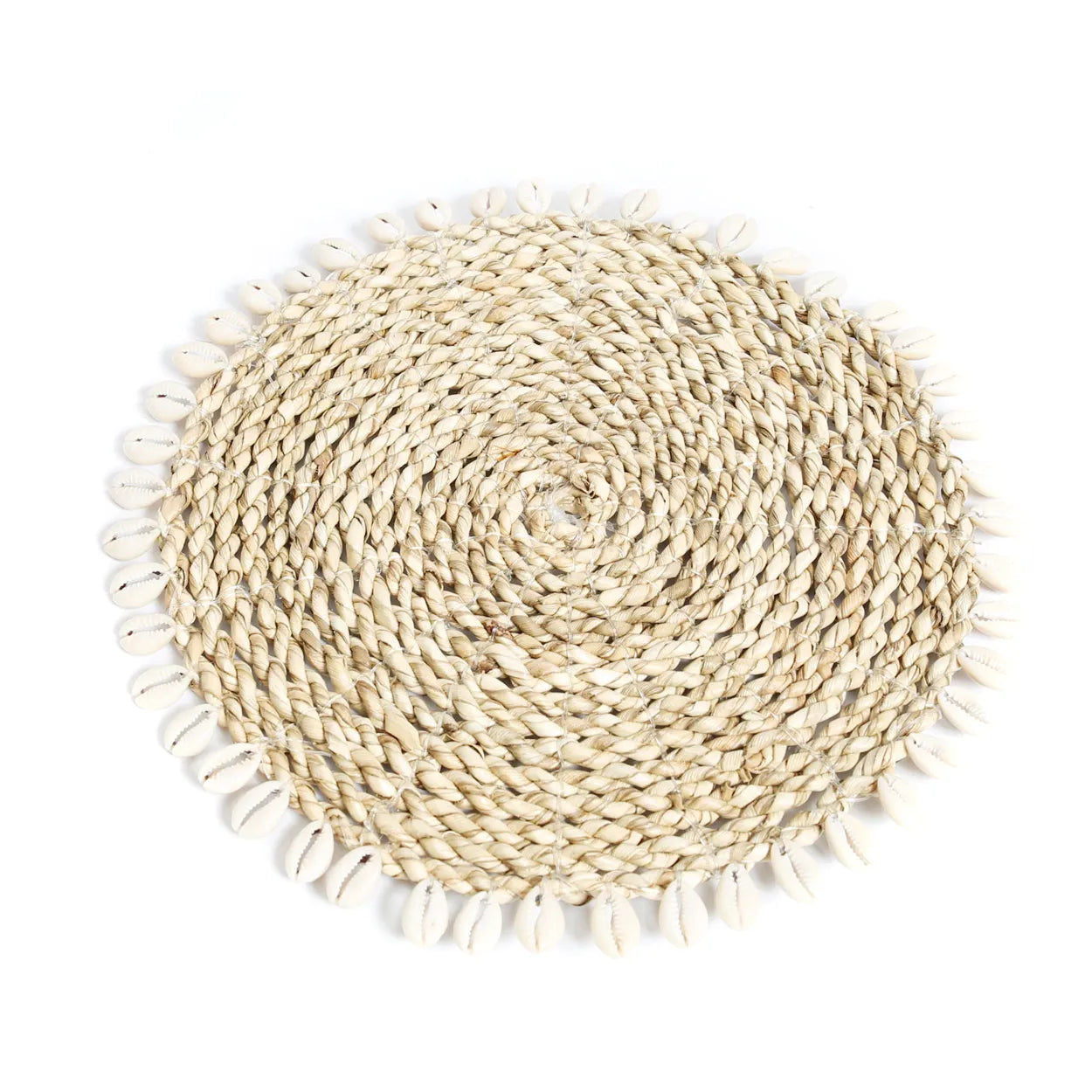 Bazarbizar-The Seagrass Shell Pan Coaster - Natural