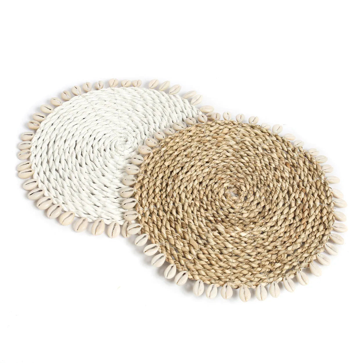 Bazarbizar-The Seagrass Shell Pan Coaster - Natural