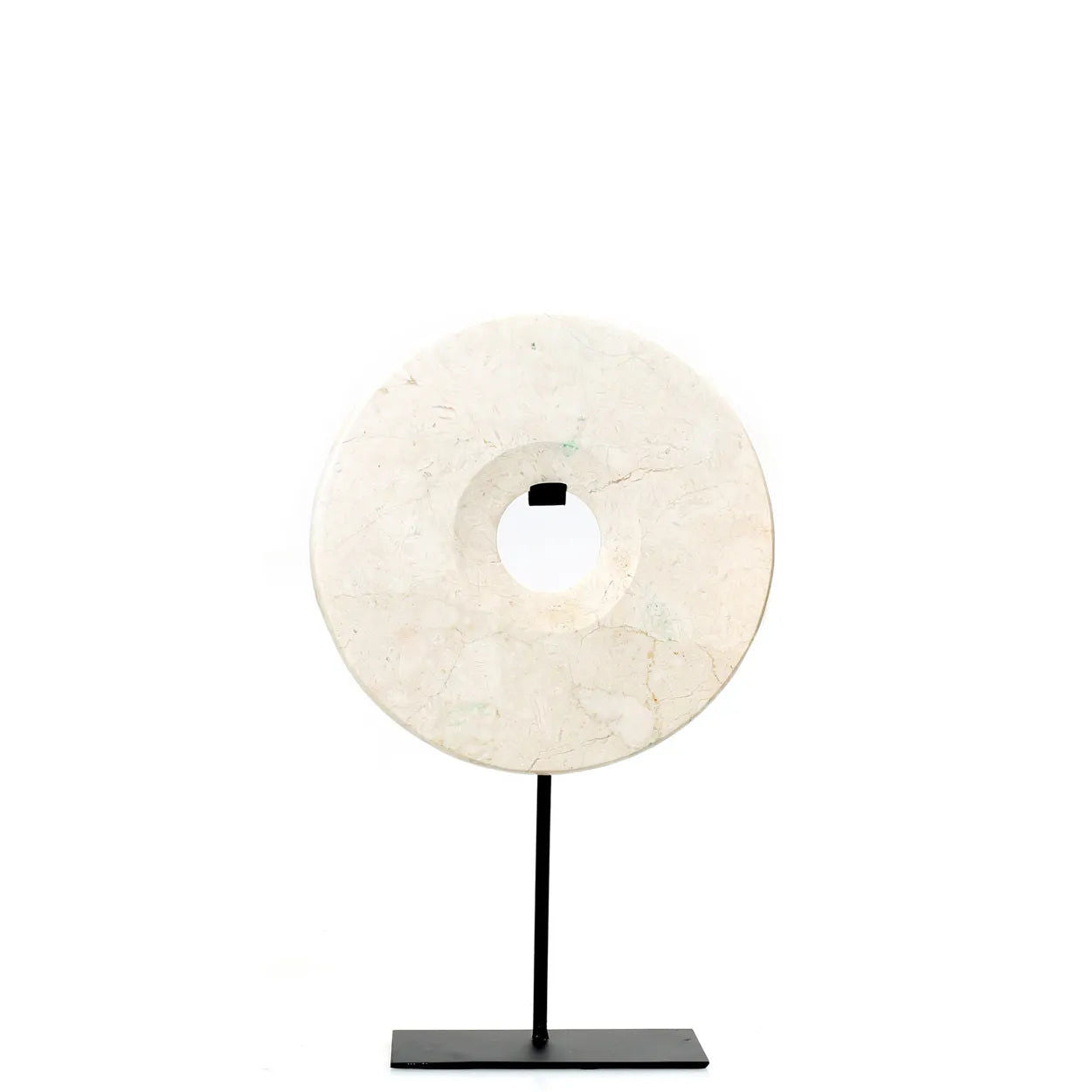 Bazarbizar-The Marble Disc on Stand - White - M