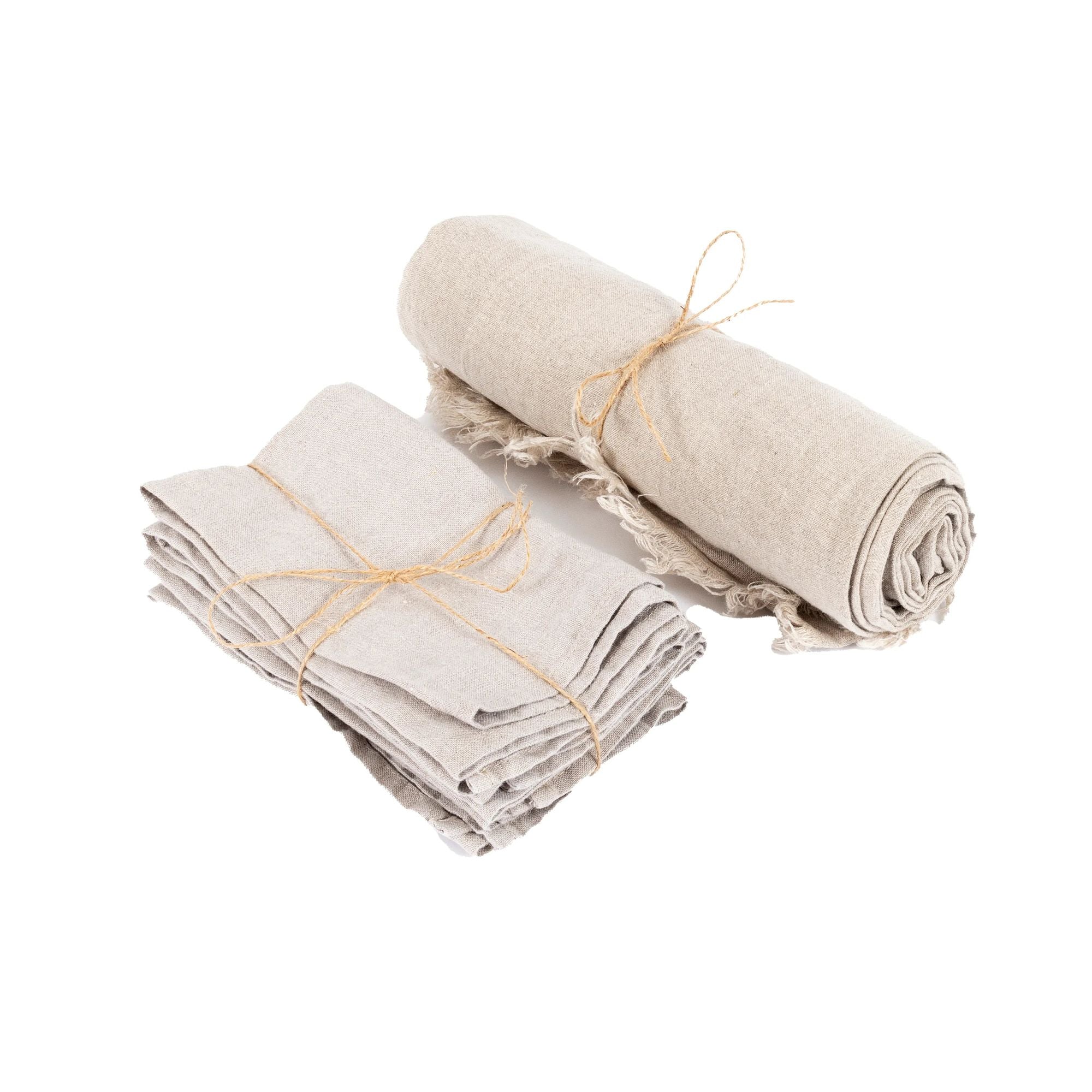 Bazarbizar-The Linen Tablecloth - Beige - 150x250