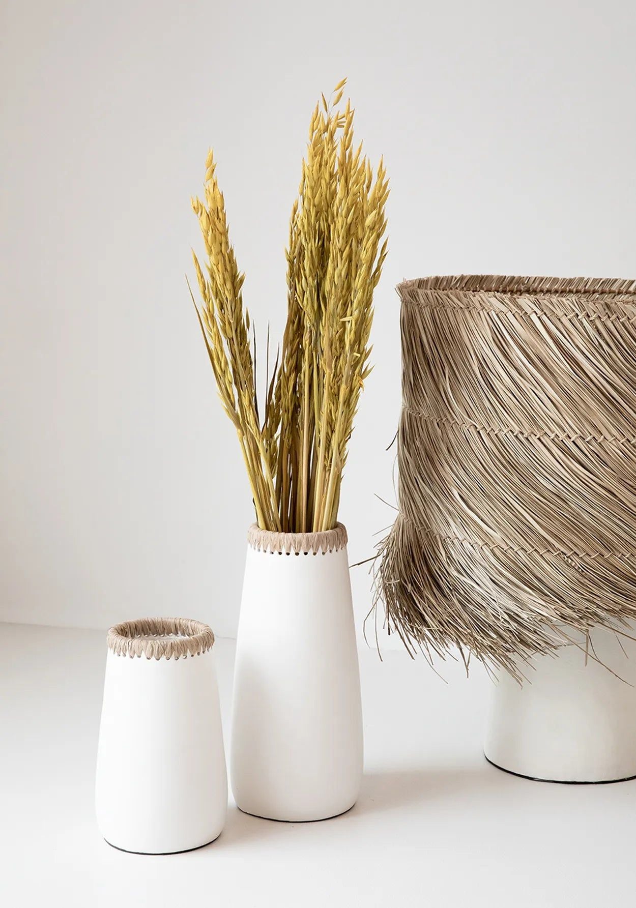 Bazarbizar-The Sneaky Vase - White Natural - L