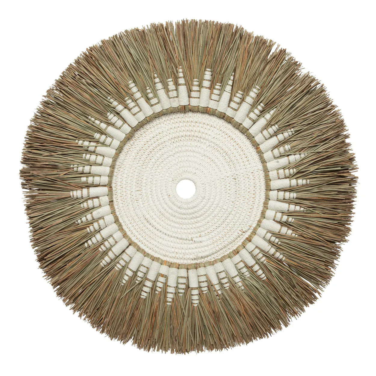 Bazarbizar-The Raffia Macramé Wall Deco - White Natural