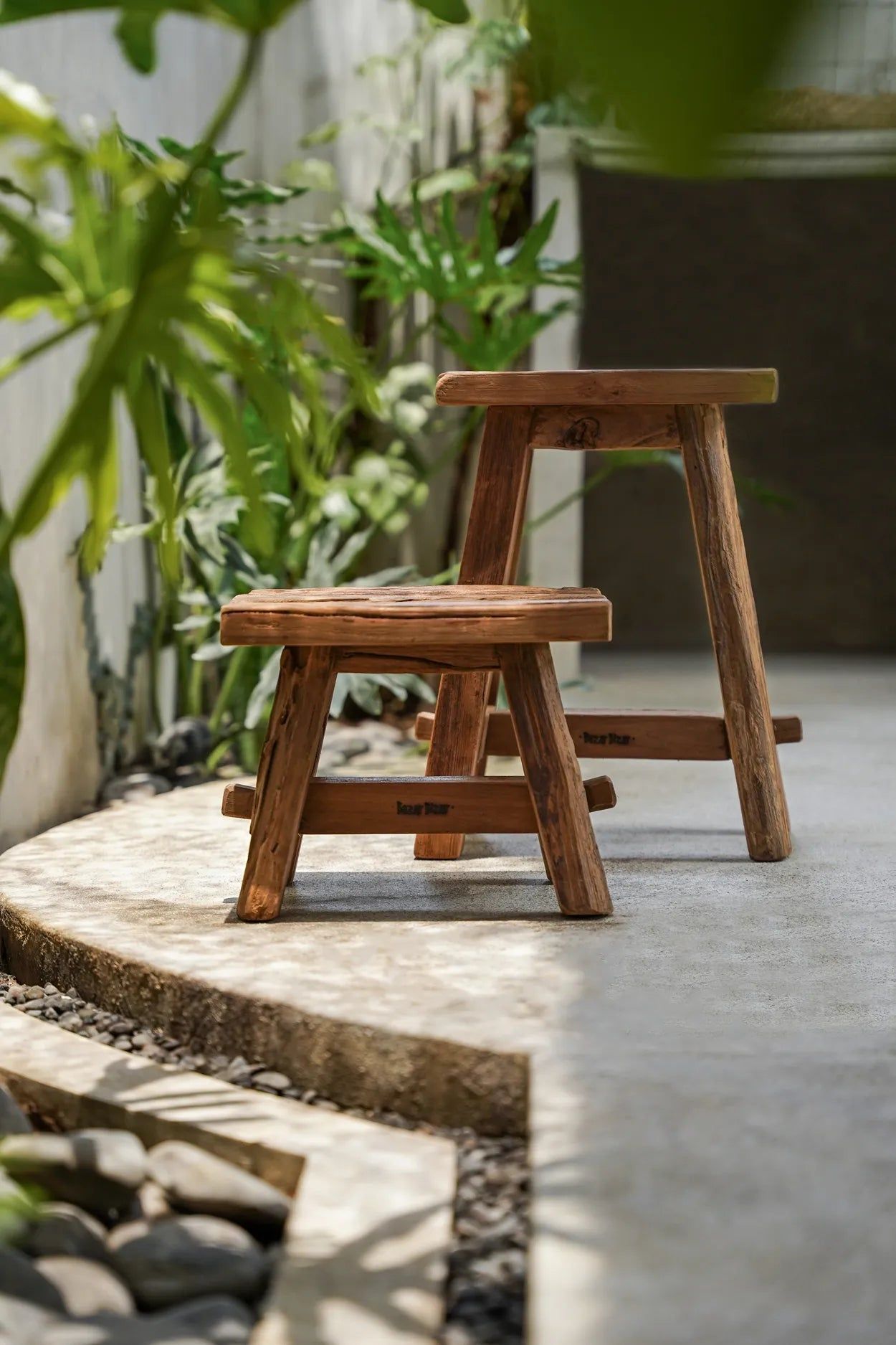 Bazarbizar-The Shoji Stool - Natural - L