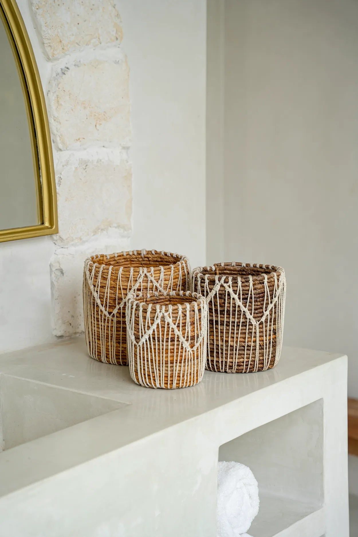 Bazarbizar- The Macra-mazing Basket - Natural White - L