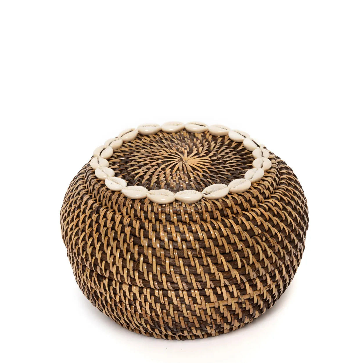 Bazarbizar-The Colonial Peek-a-Boo Basket - Natural Brown - S