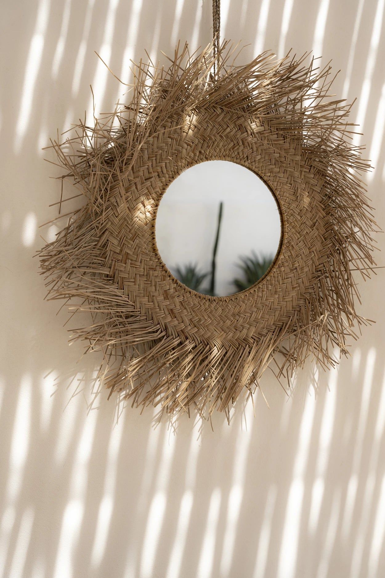 Bazarbizar-The Rotan Mirror - Natural - M