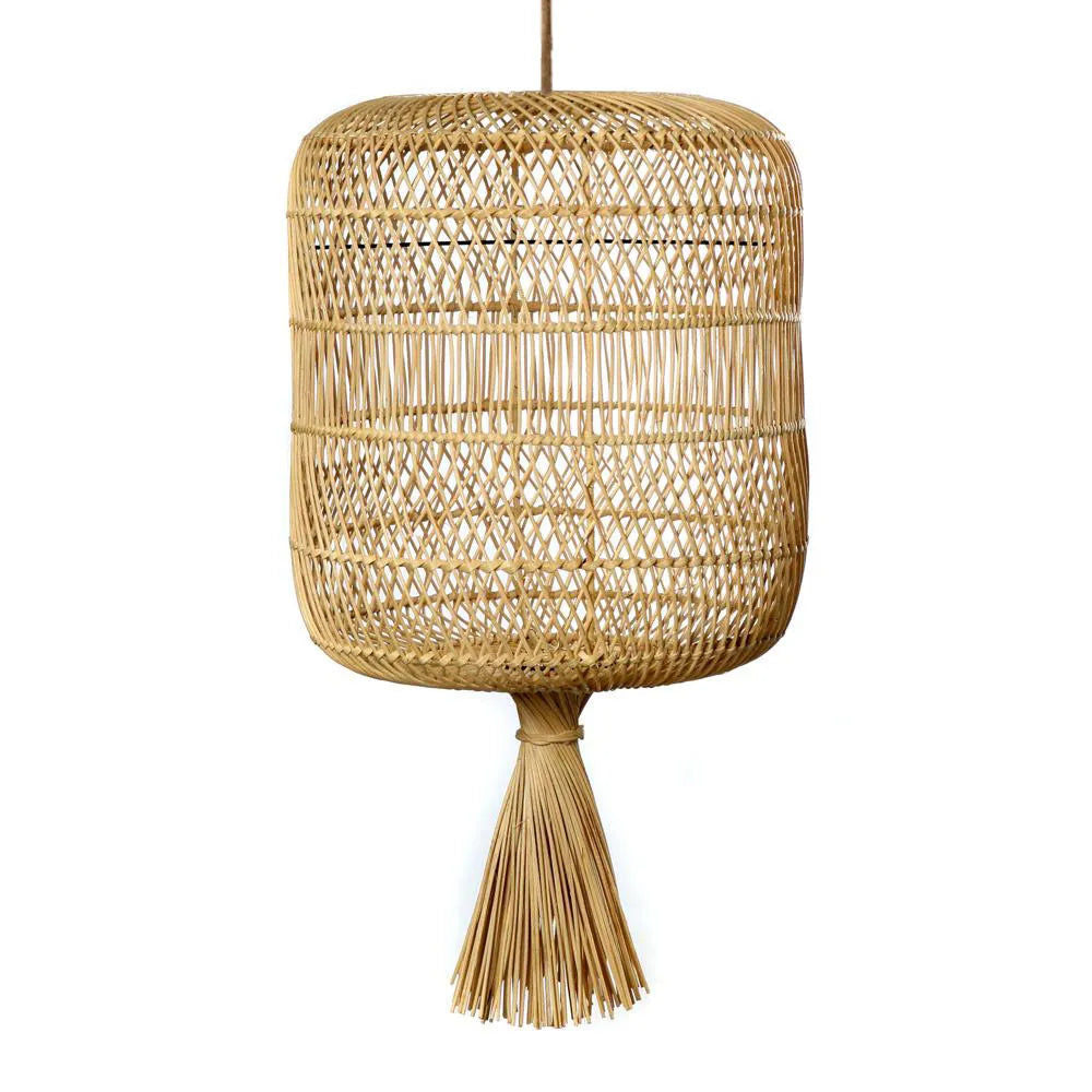 Bazarbizar-The Dumpling Floor Lamp - Pendant - Natural - L