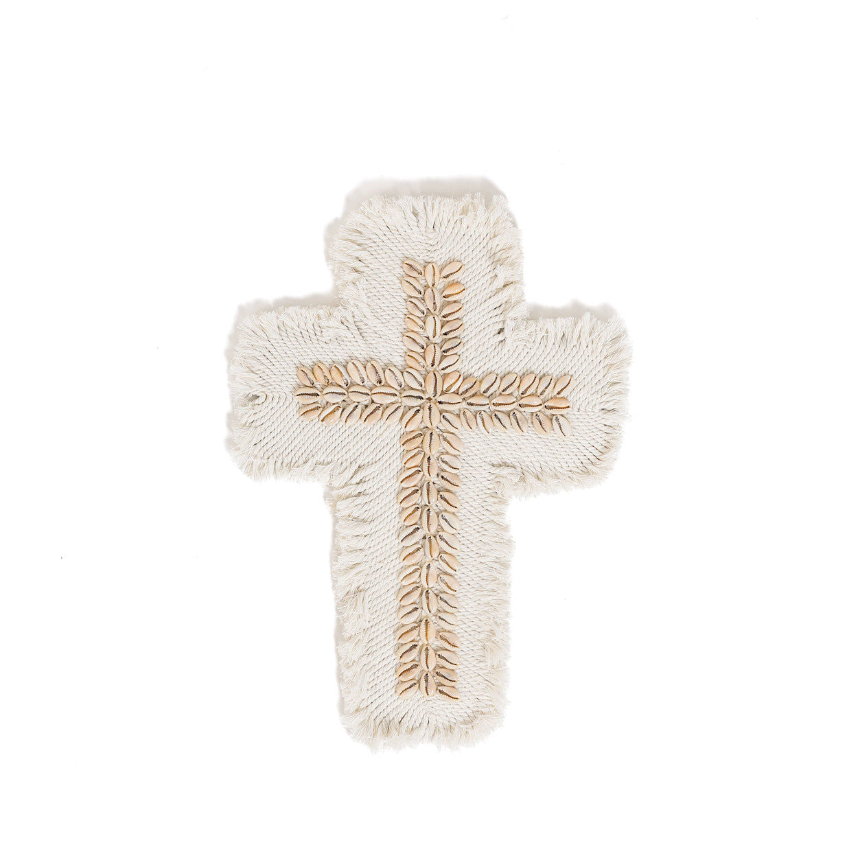 Bazarbizar-The Macrame Cross - White