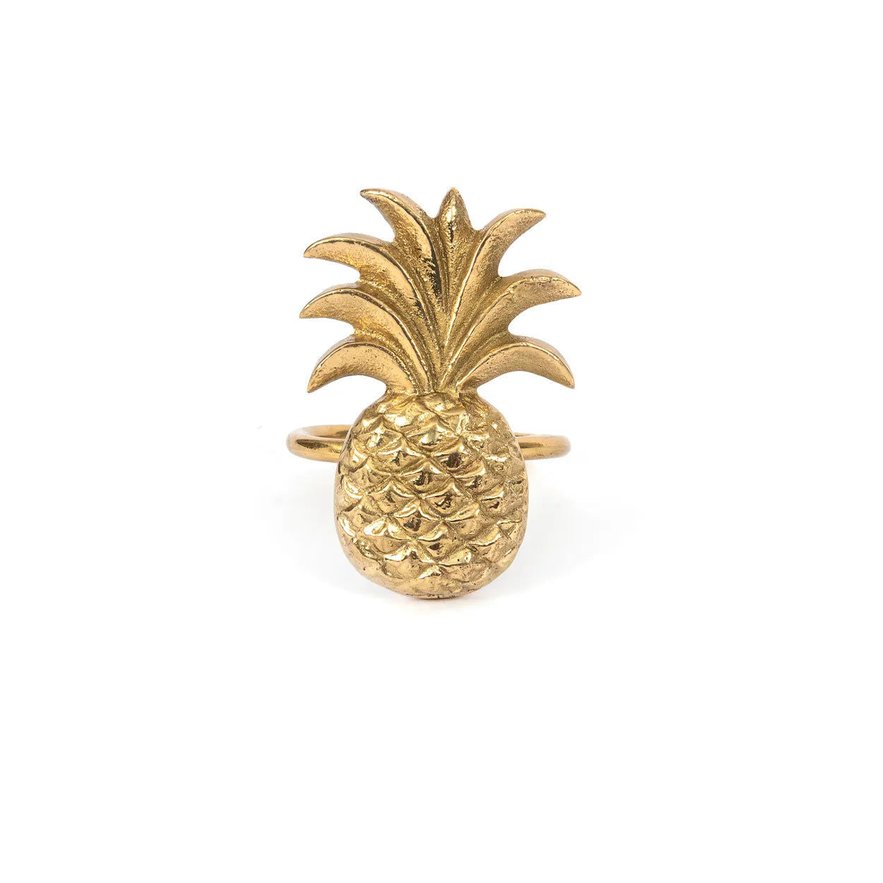 Bazarbizar-The Pineapple Napkin Ring - Gold