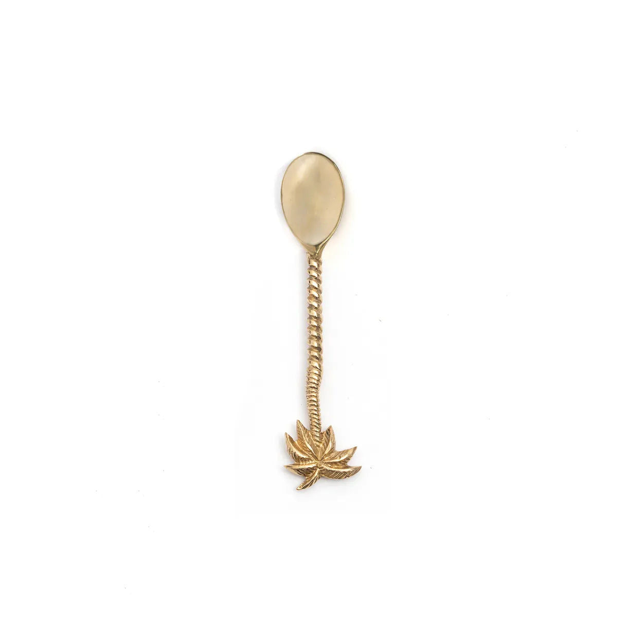 Bazarbizar-The Palm Tree Tea Spoon - Gold