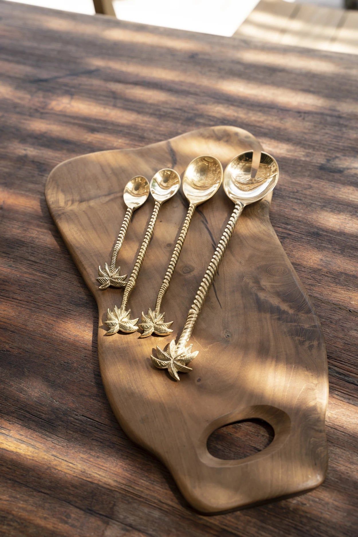 Bazarbizar-The Palm Tree Tea Spoon - Gold