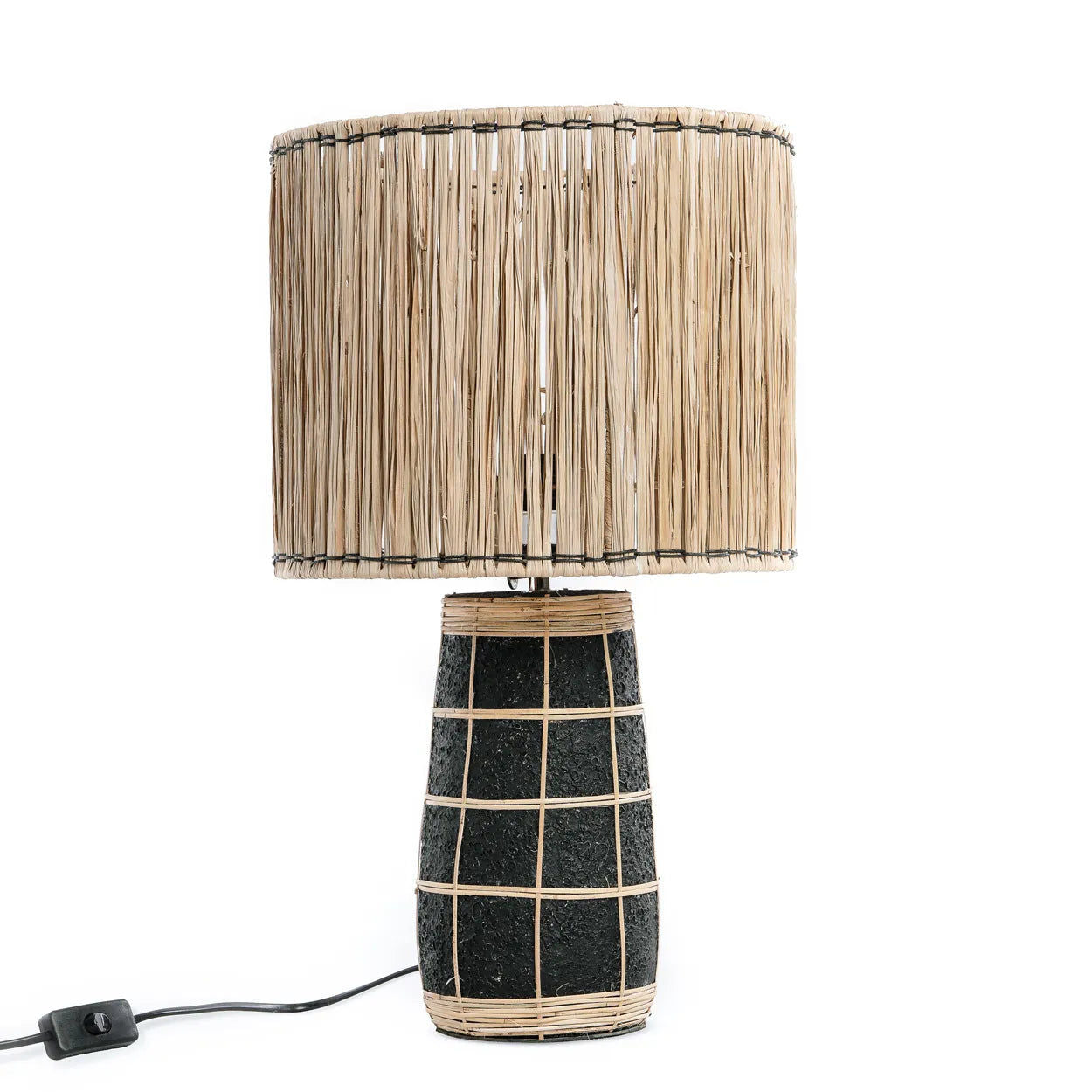 Bazarbizar-The Skiathos Table Lamp - Natural Black