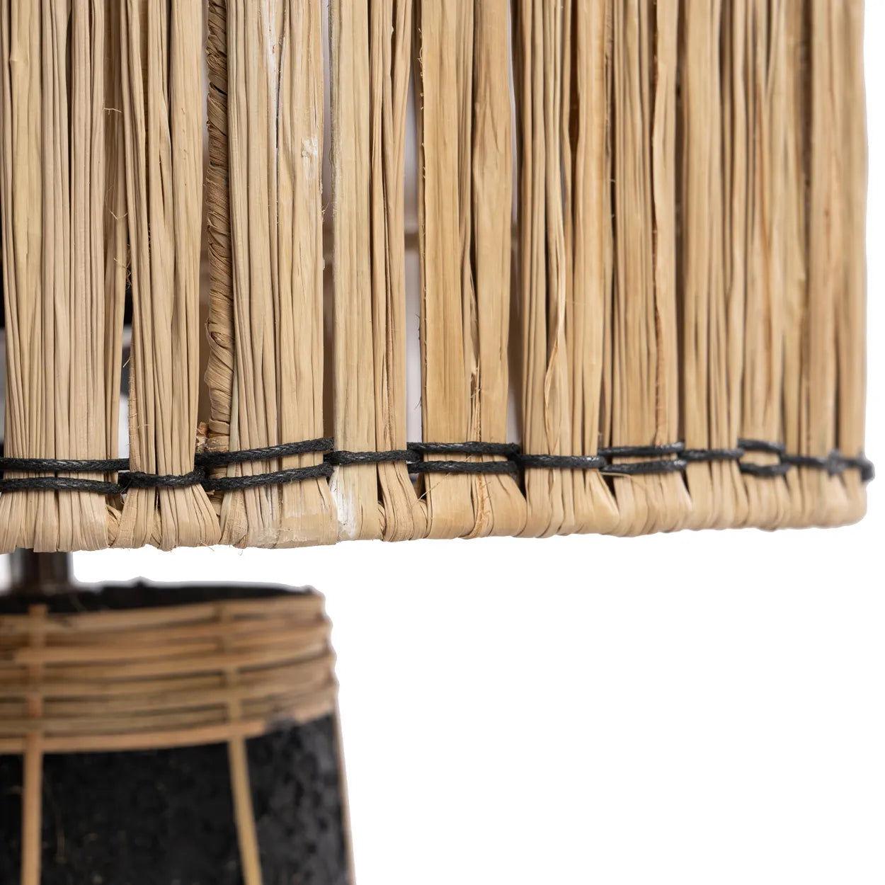 Bazarbizar-The Skiathos Table Lamp - Natural Black