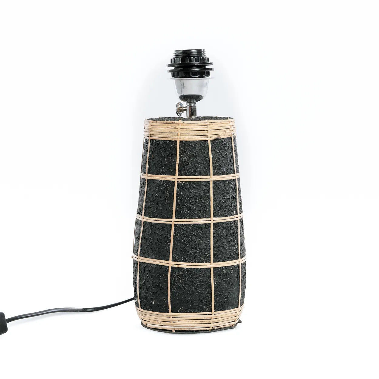 Bazarbizar-The Skiathos Table Lamp - Natural Black