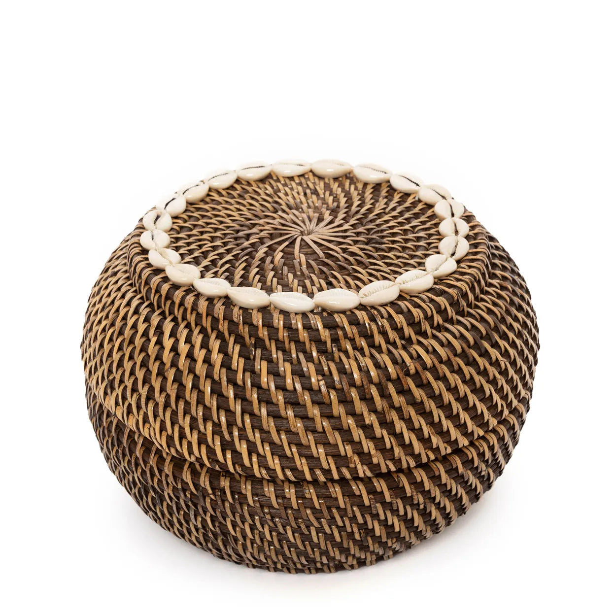 Bazarbizar- The Colonial Peek-a-Boo Basket - Natural Brown - M