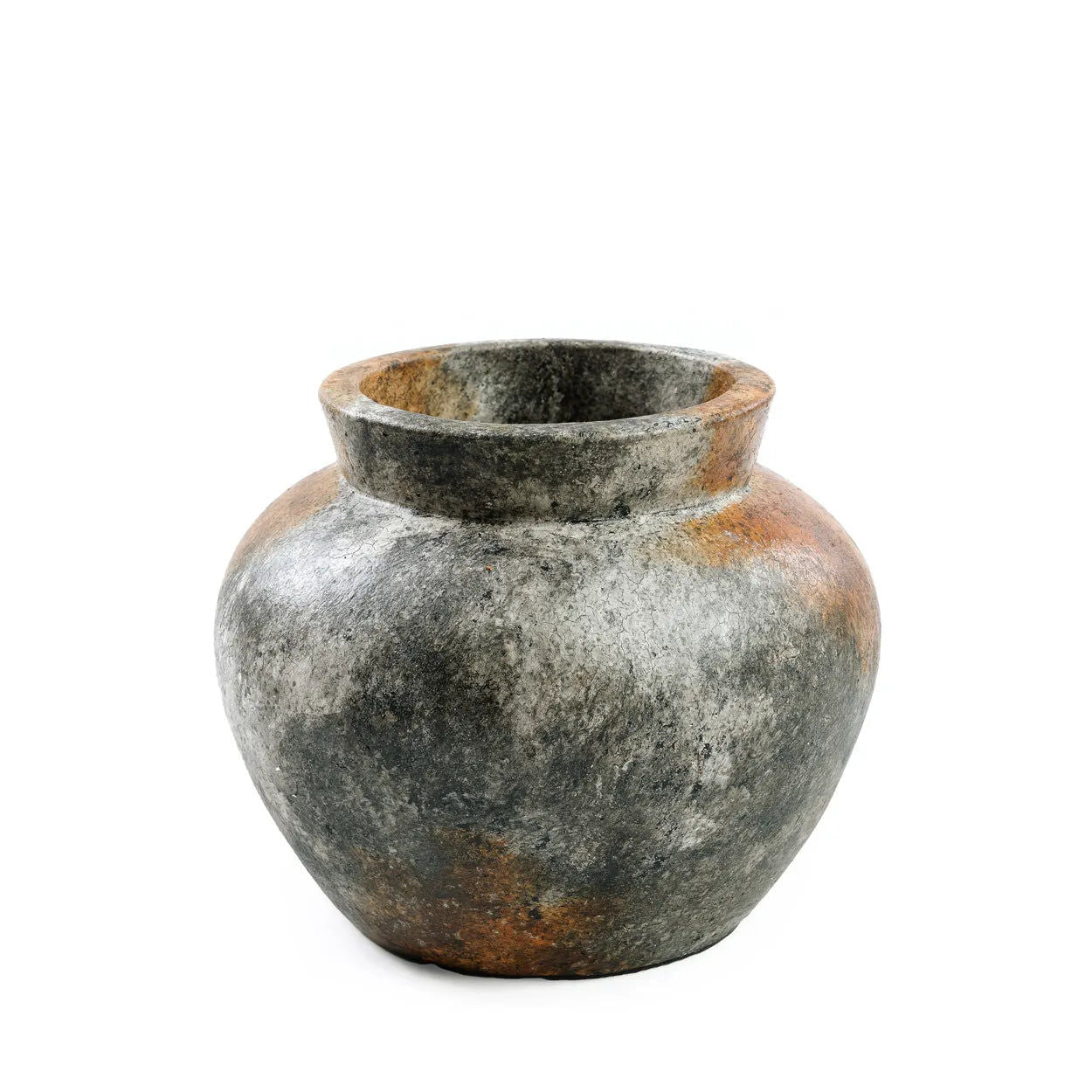 Bazarbizar-The Funky Vase - Antique Grey - S