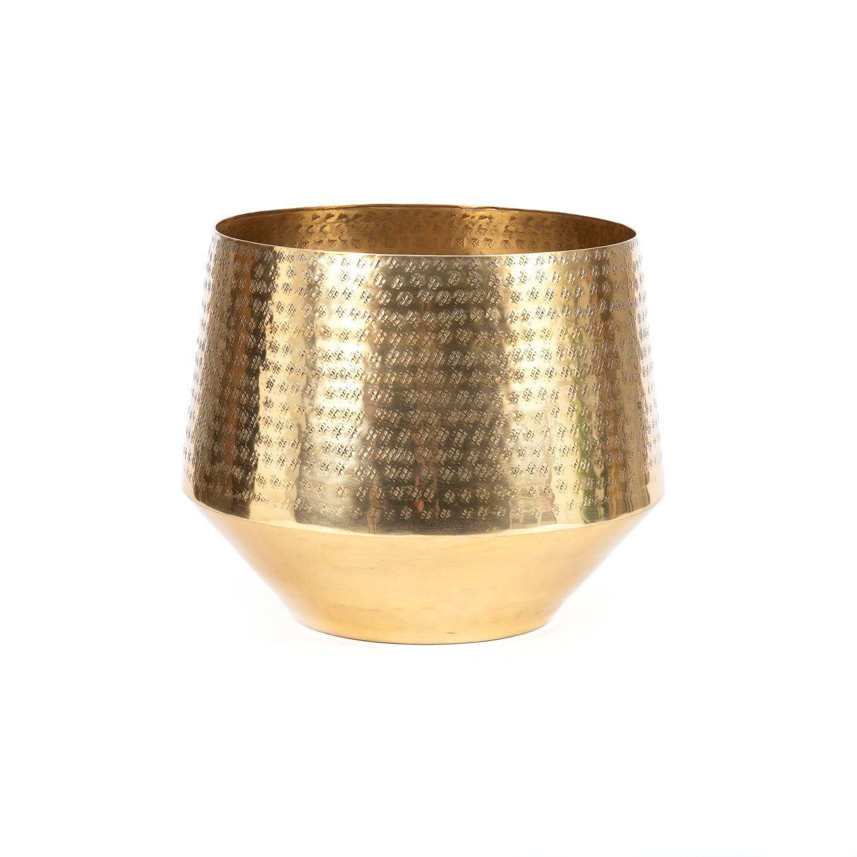 Bazarbizar-The Hammered Planter - Brass - XL