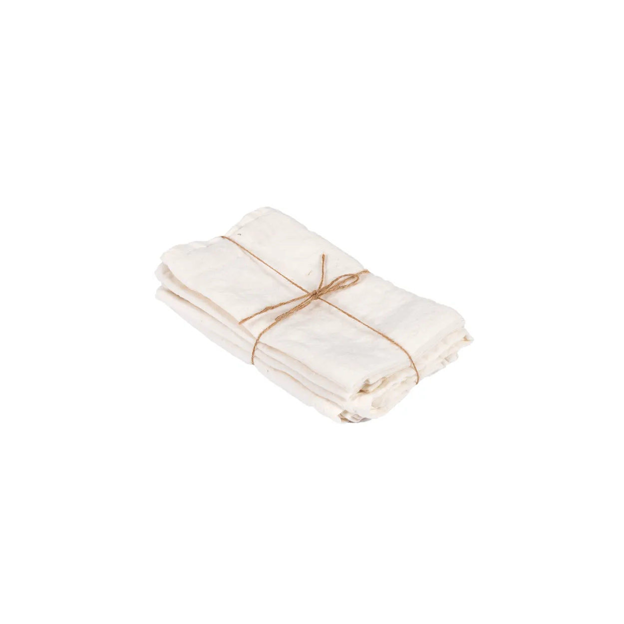 Bazarbizar-The Linen Napkin - White - Set of 4