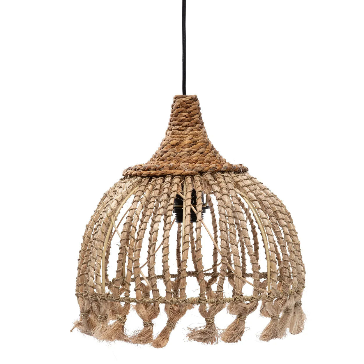 Bazarbizar- The Abaca Tassel Pendant - Natural - S