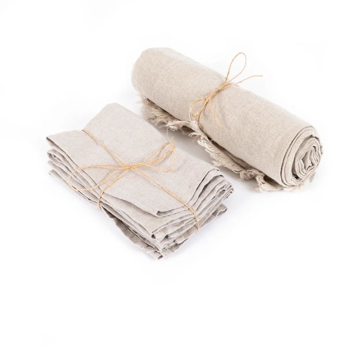 Bazarbizar- The Linen Napkin - Beige - Set of 4