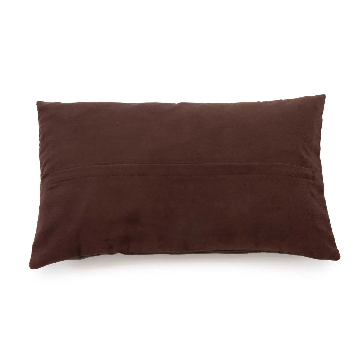 Bazarbizar- The Six Panel Leather Cushion Cover - Choco - 30x50