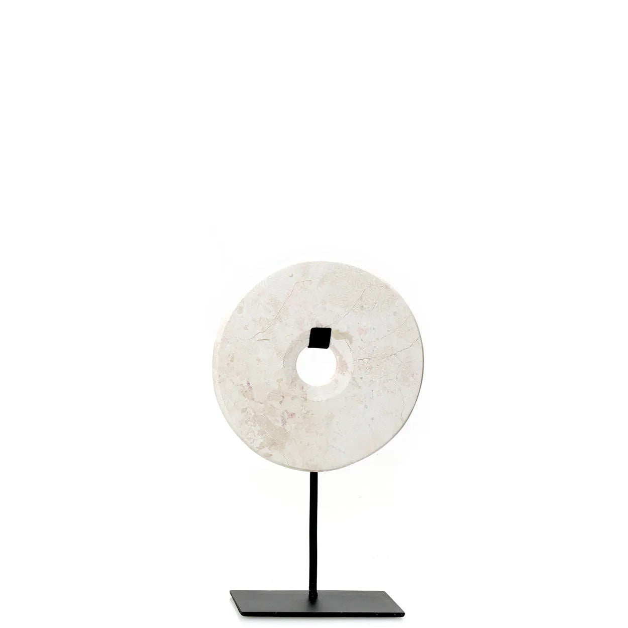 Bazarbizar-The Marble Disc on Stand - White - S