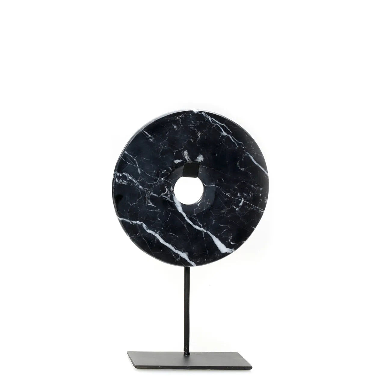 Bazarbizar-The Marble Disc on Stand - Black - M