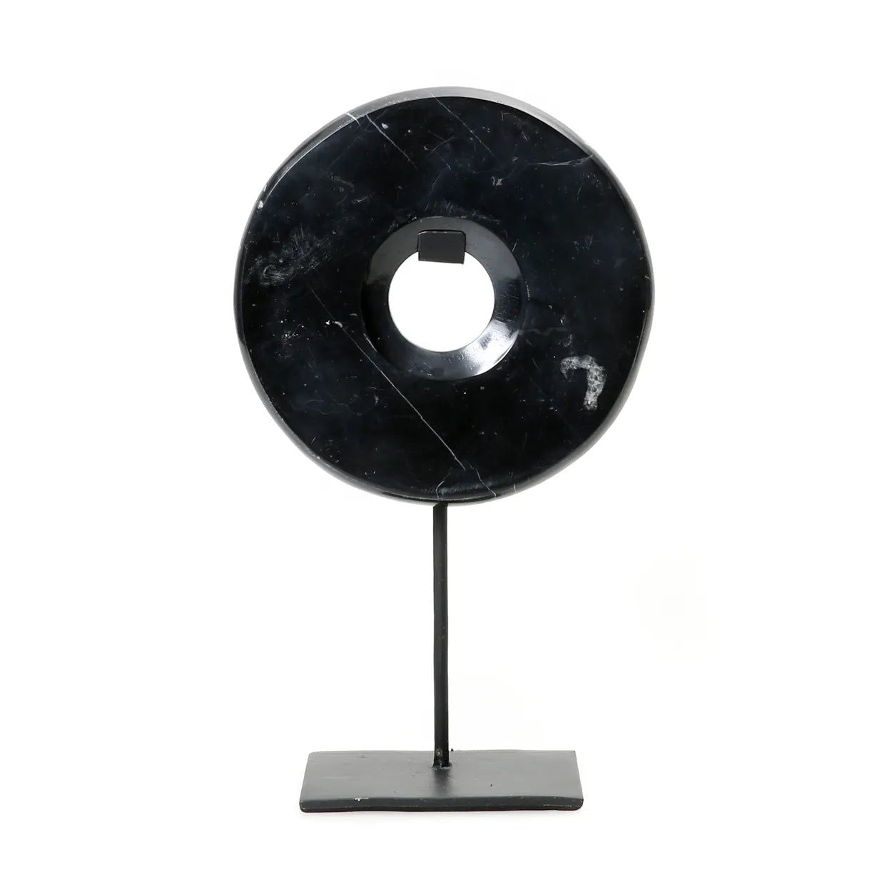 Bazarbizar-The Marble Disc on Stand - Black - M