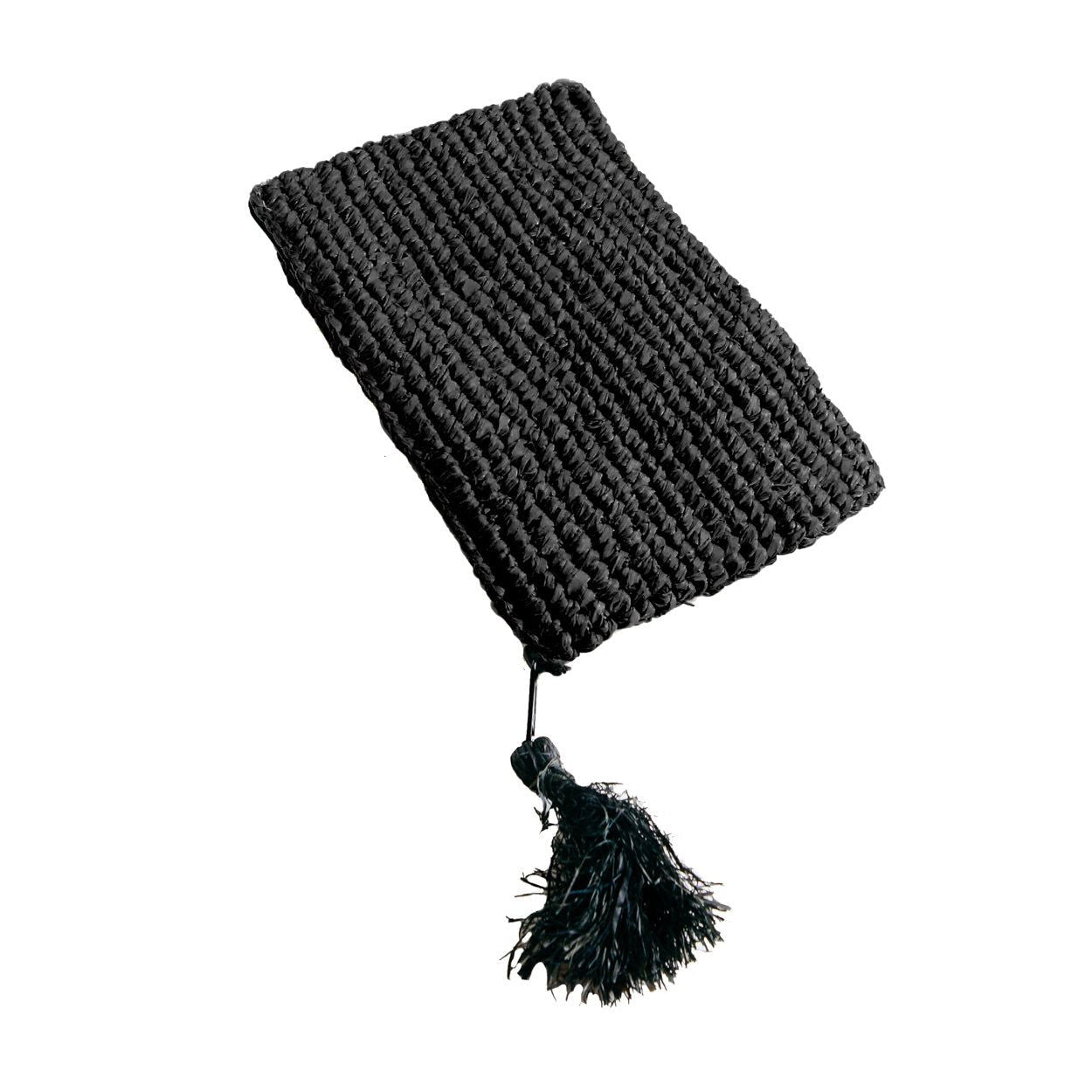 Bazarbizar-The Raffia Clutch - Black - S