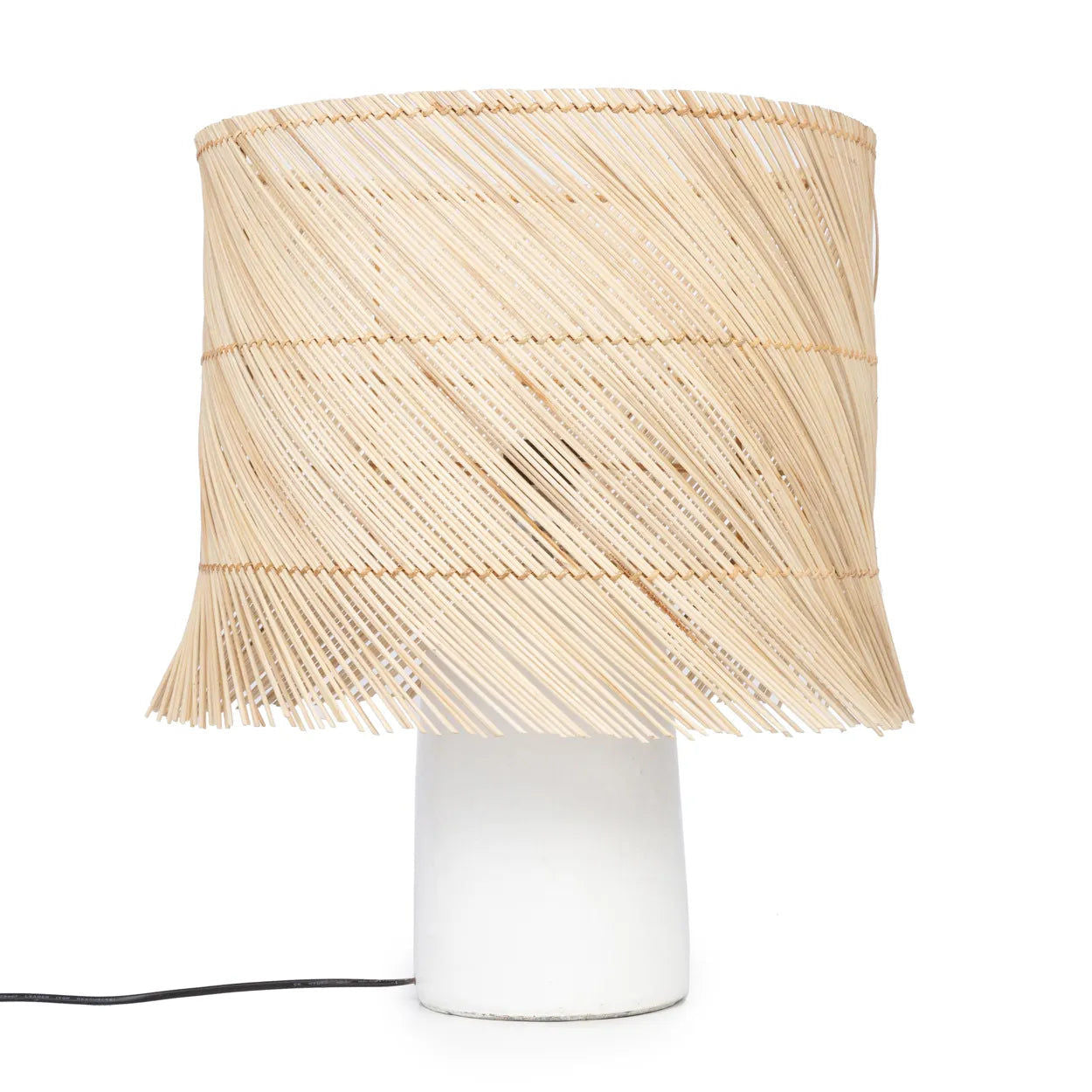 Bazarbizar-The Rattan Table Lamp - White Natural