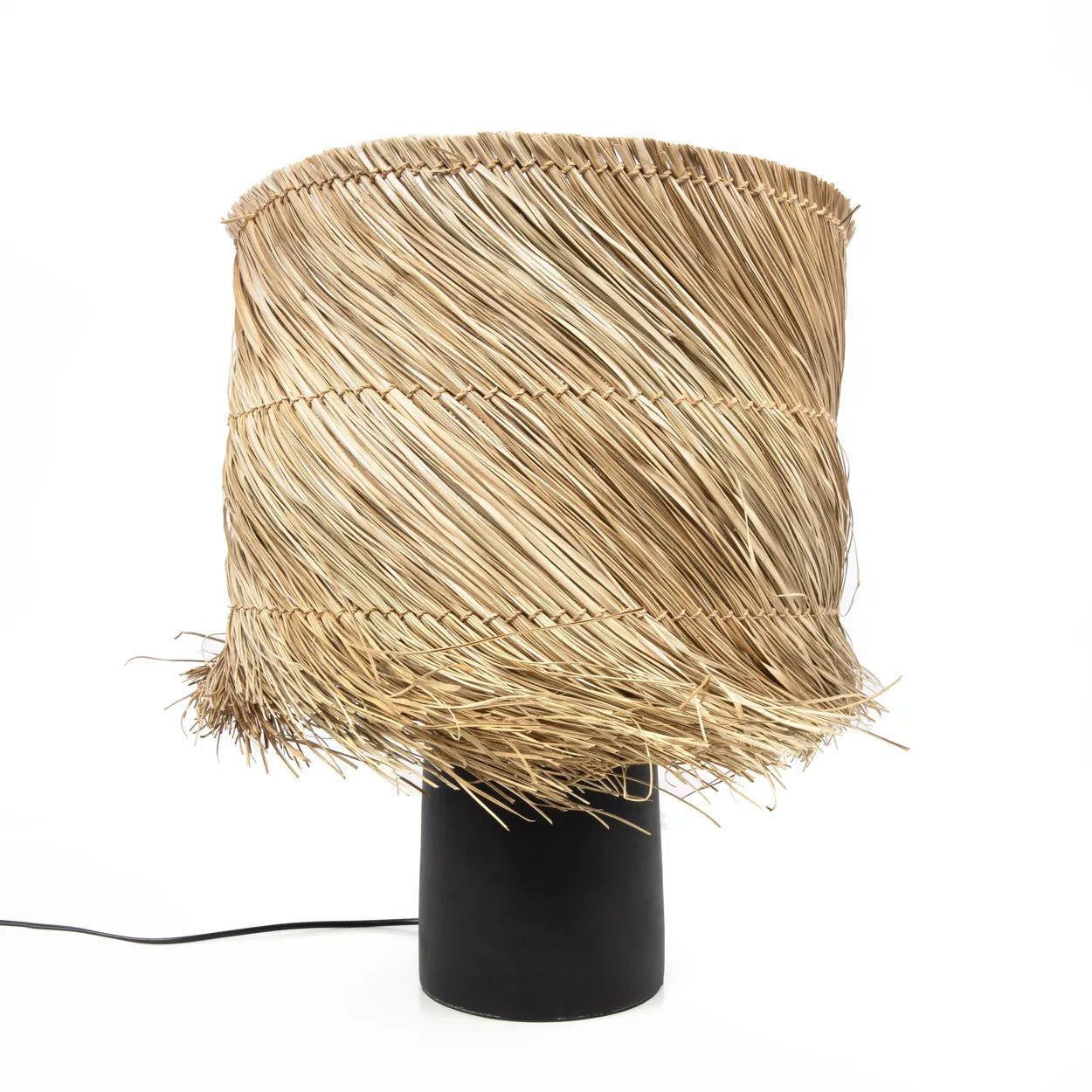 Bazarbizar-The Pandan Table Lamp - Black Natural