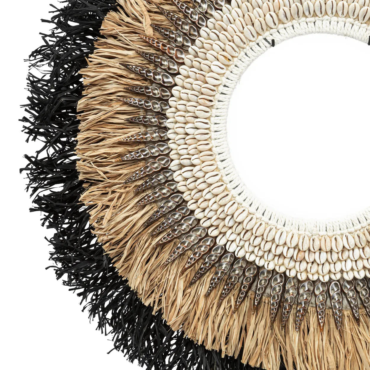 Bazarbizar-The Mojo Raffia On Stand - Natural Black - L