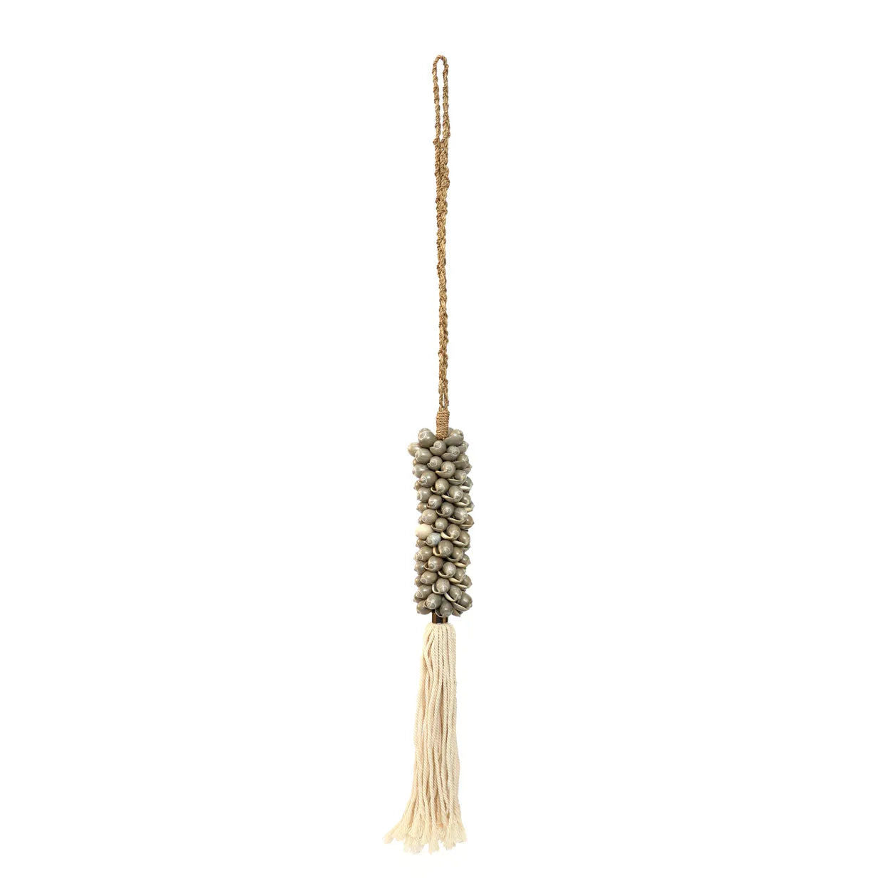 Bazarbizar-The Shell & Cotton Tassel - Grey