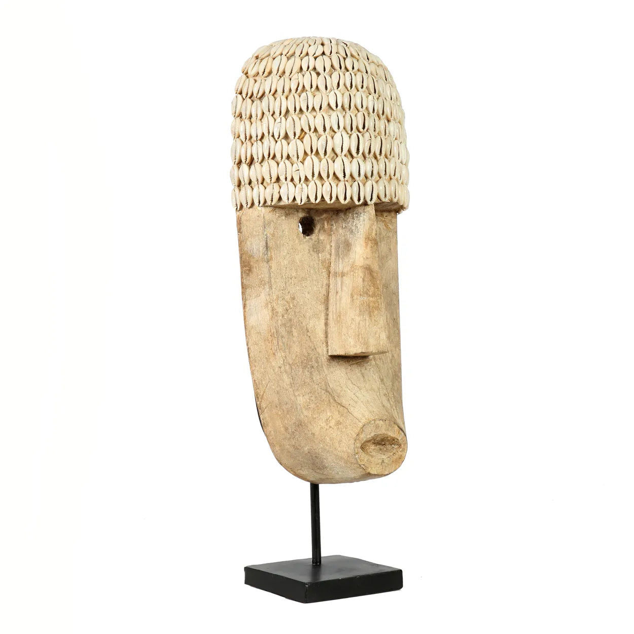 Bazarbizar-The Cowrie Mask on Stand - Large